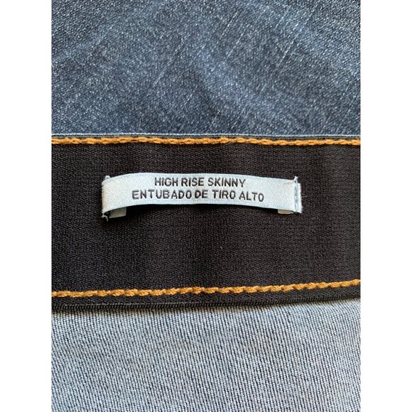 Ava & Viv Plus Size Womens Dark Blue High Rise Skinny Denim Jeans Size 26 - Picture 10 of 12